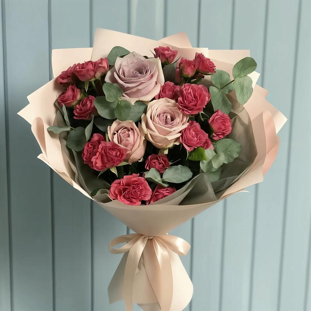 Букет цветов из: Гвоздики и Розы в Первомайске