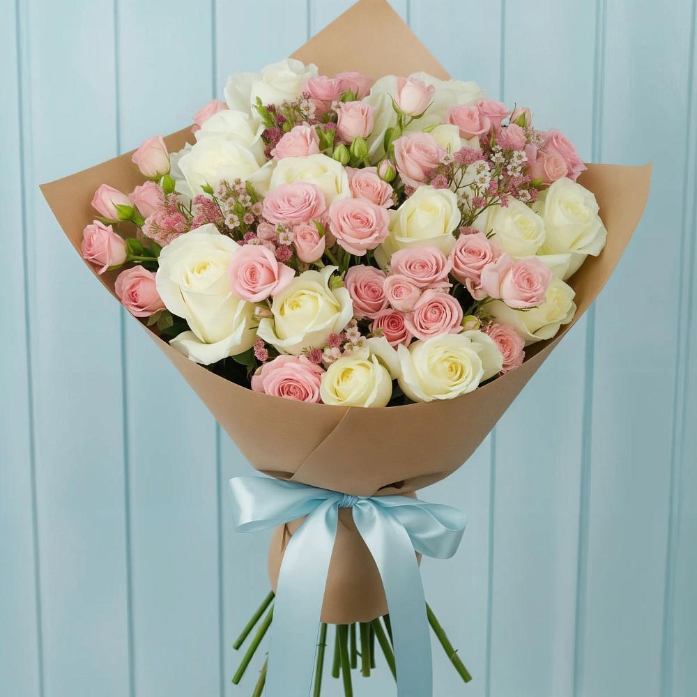 Букет цветов из: Розы в Первомайске