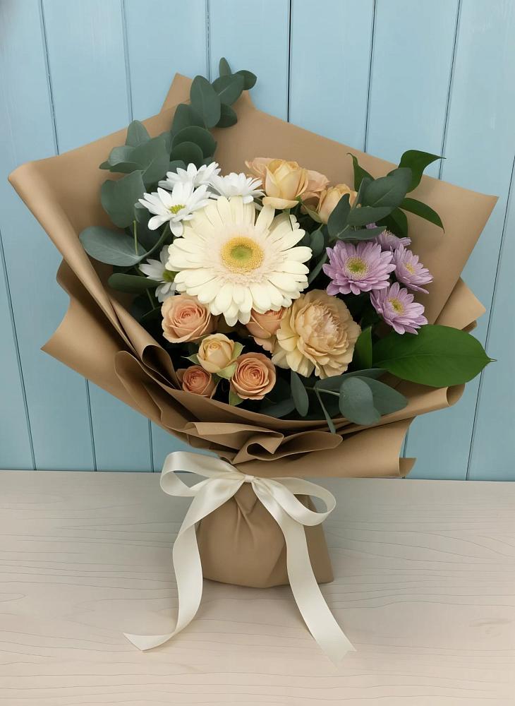 Букет цветов из: Герберы и Хризантемы в Первомайске