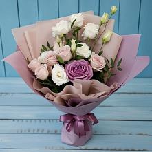 Букет цветов из:  Розы и Лизиантусы в Первомайске
