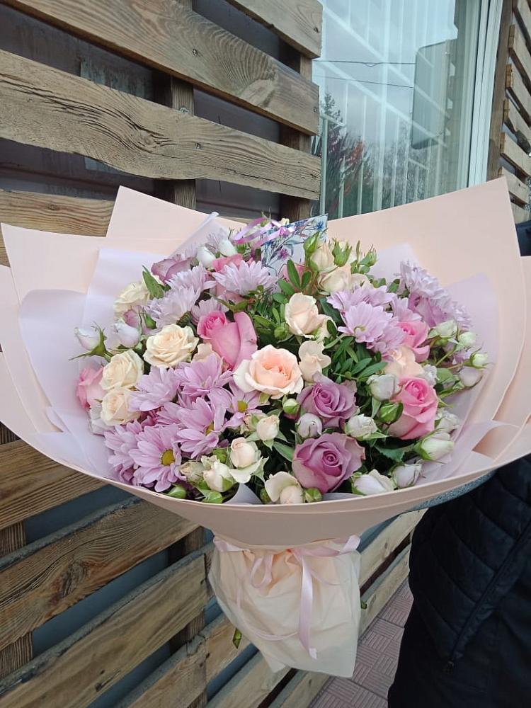 Букет цветов из: Розы и Хризантемы в Первомайске