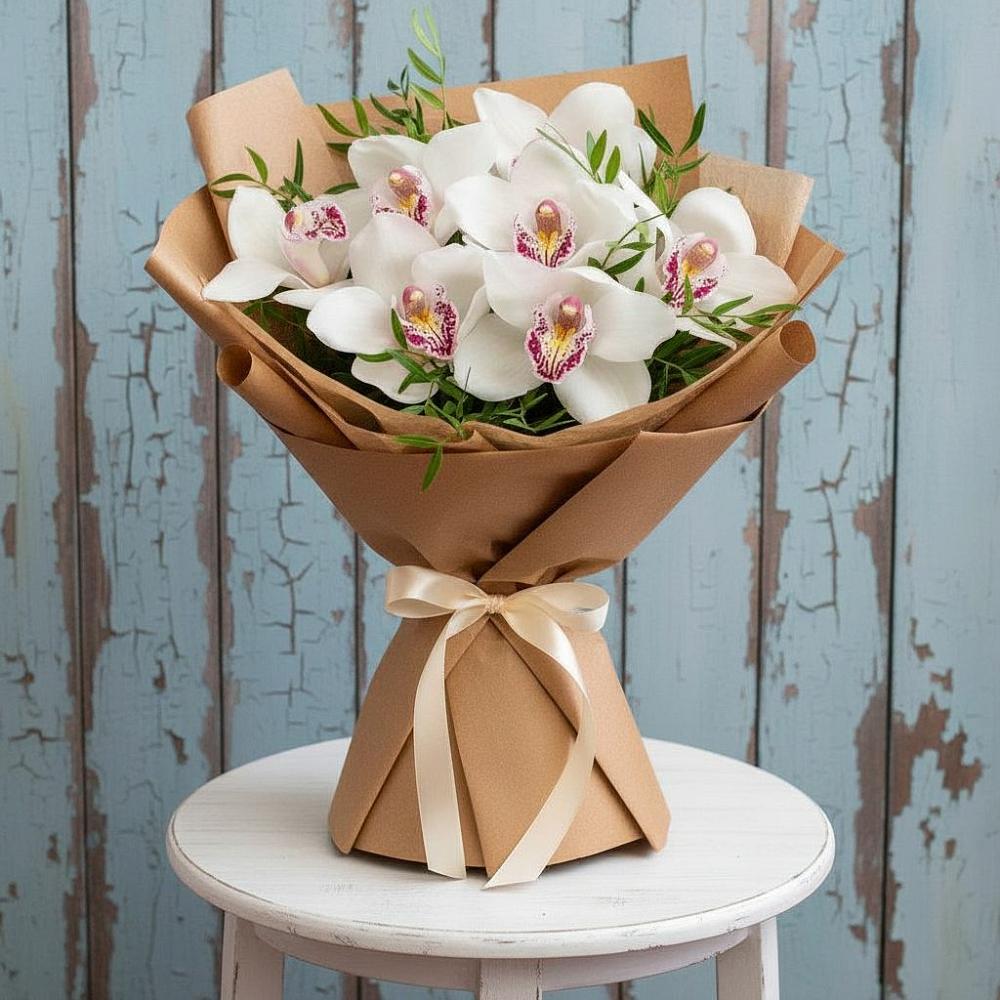 Букет цветов из: Орхидеи и Розы в Первомайске