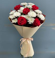Букет цветов из:  Розы и Хризантемы в Первомайске