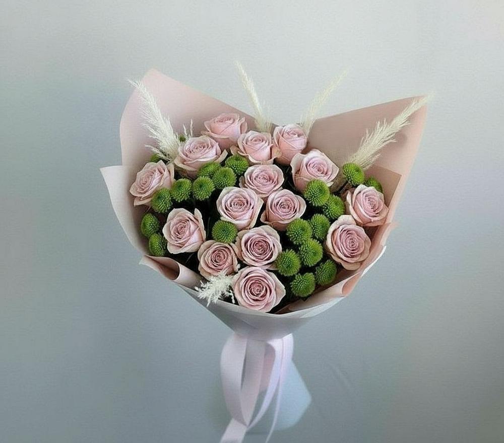 Букет цветов из: Розы и Хризантемы в Первомайске