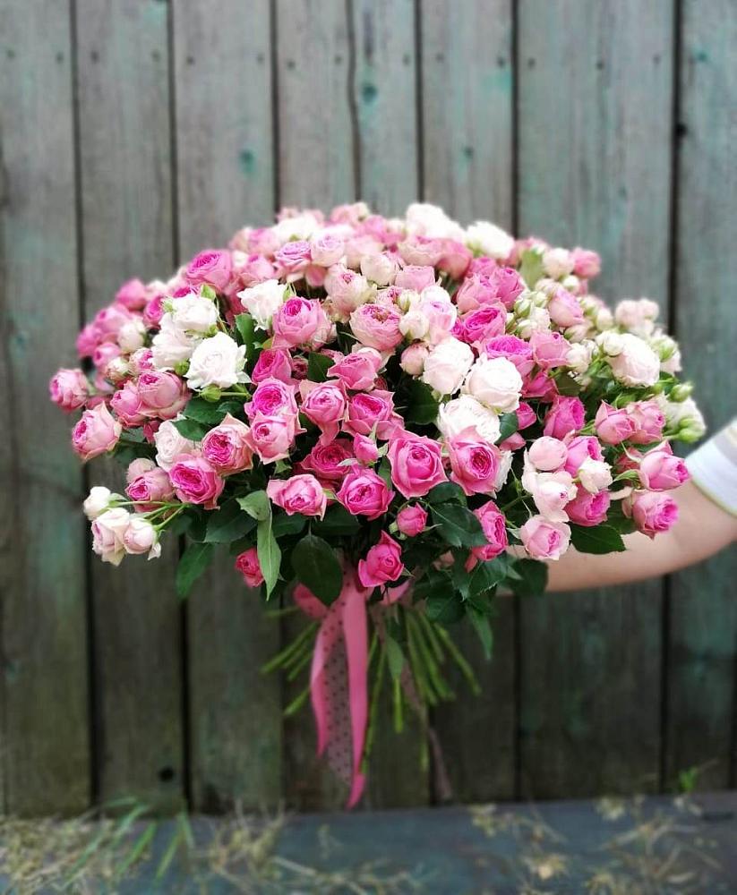 Букет Розовые кустовые розы Натали и Лав Лидия в Первомайске