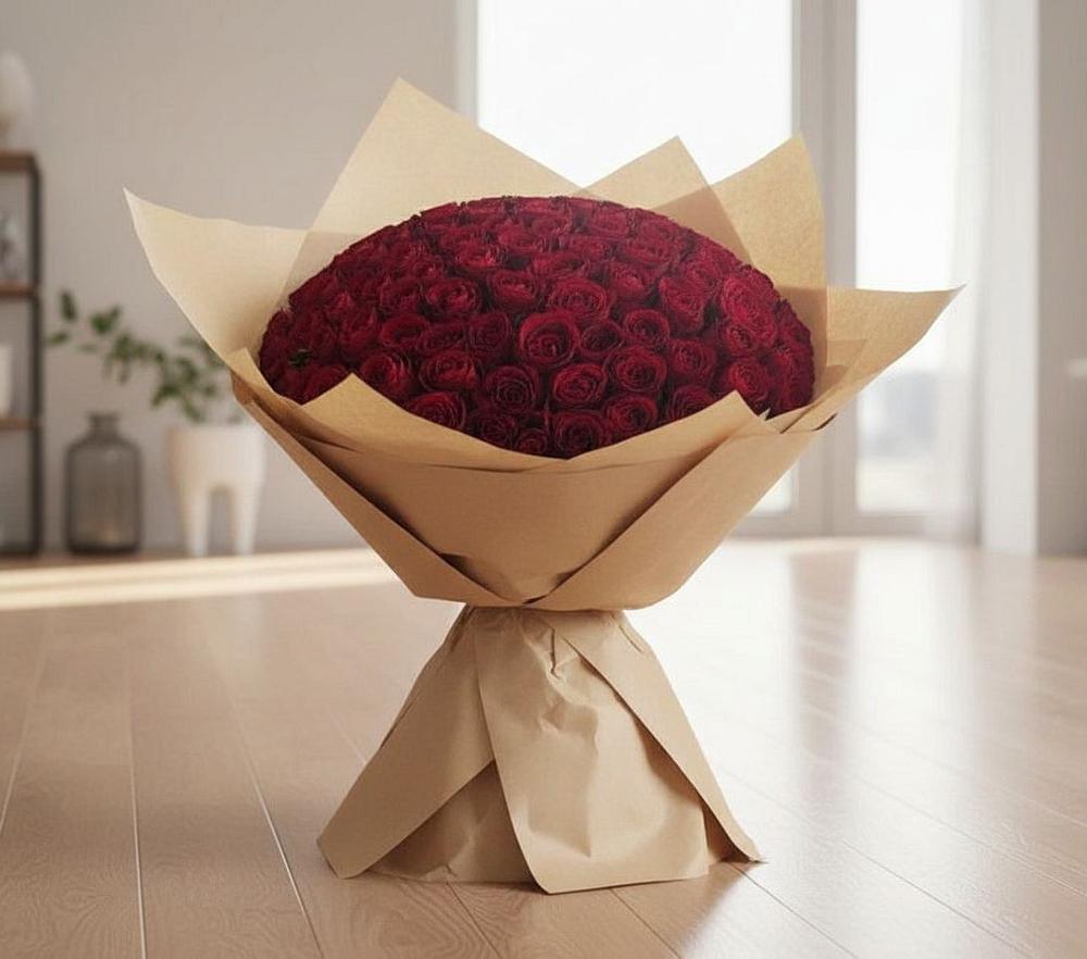 Букет 101 Красная роза в Первомайске