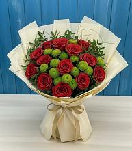 Букет цветов из:  Розы и Хризантемы в Первомайске