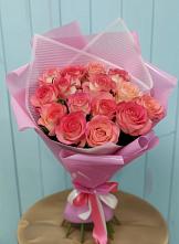 Букет 15 Розовых роз Равель в Первомайске
