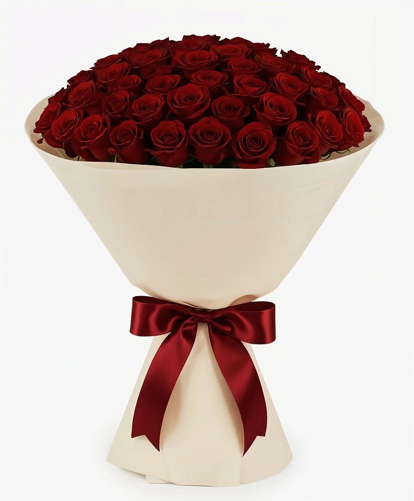 Букет 101 Бордовая роза Блэк Бакарра в Первомайске