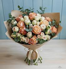Букет цветов из:  Альстромерии и Розы в Первомайске